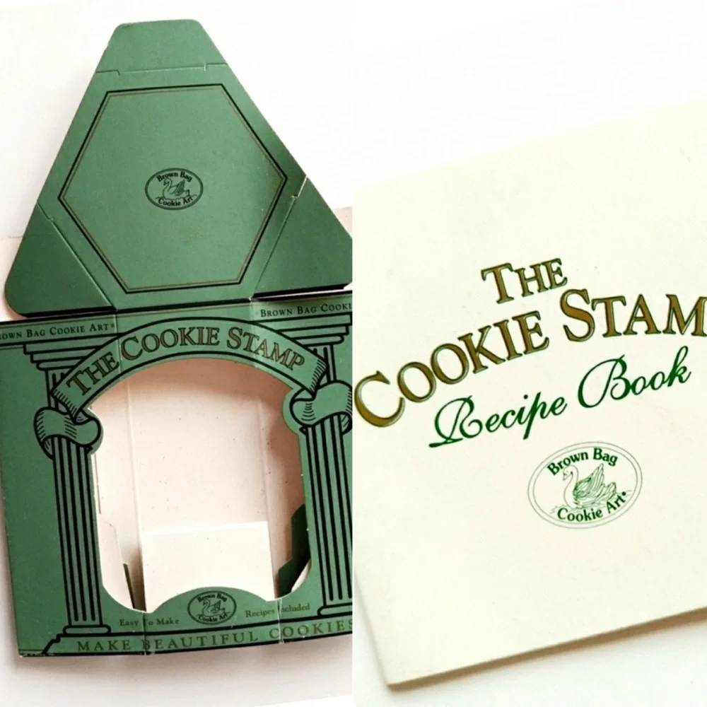 Hill Design Brown Bag Christmas Teddy Bear Cookie Stamp Press